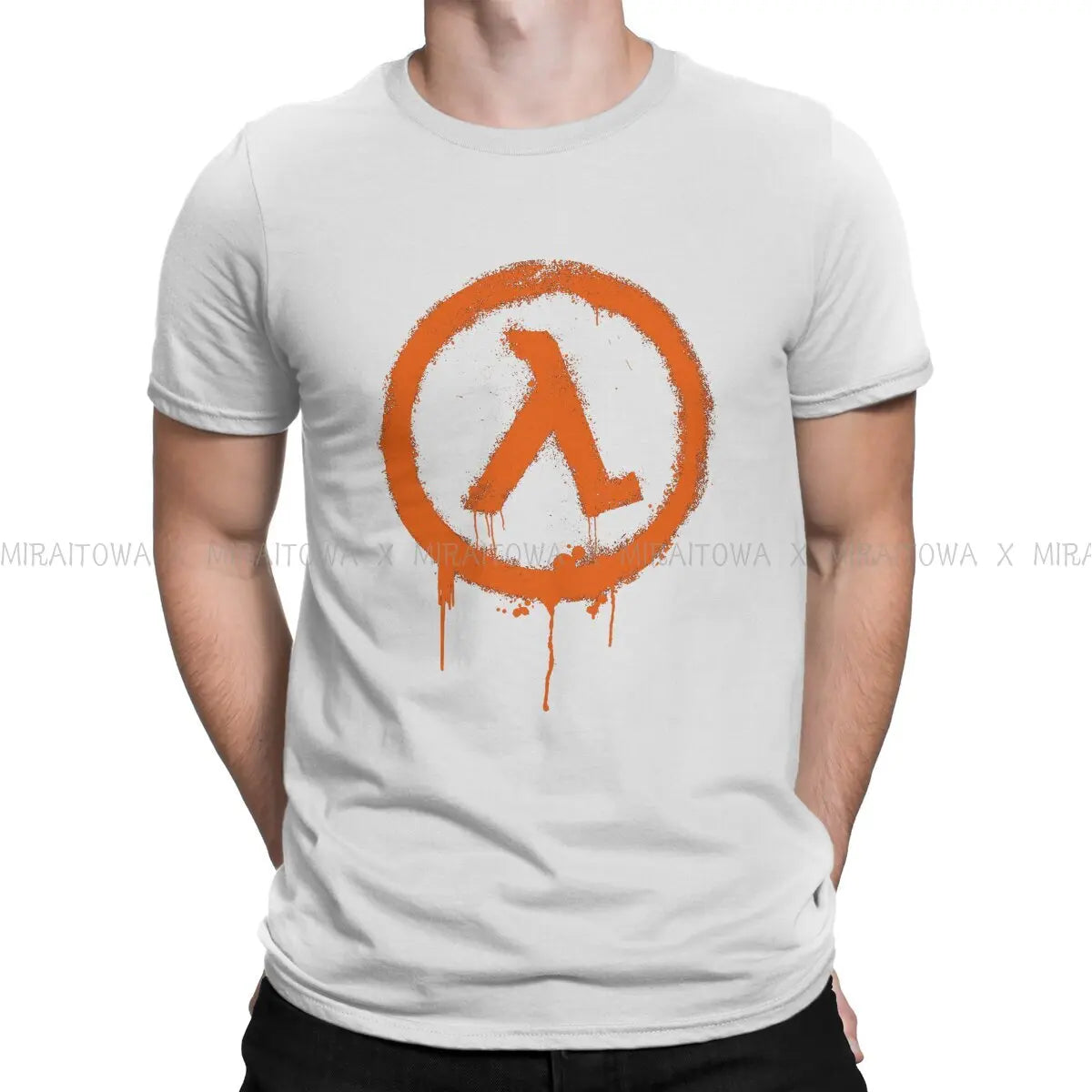 Half Life Game Rise Shine T Shirt Graphic Men's Tees Summer Cotton Tops Harajuku O-Neck TShirt