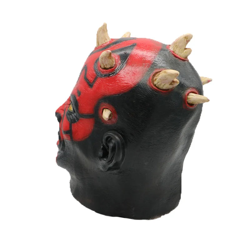 Halloween Cosplay Mask The Phantom Menace Darth Maul Costume Latex Helmet Party Carnival Props Accessories