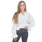 Halloween Costume Jerry Puff White Buttom Up Shirt - S