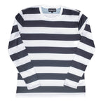 Halloween Costume Waldo Robber Striped Long Sleeve Shirt - S / Black