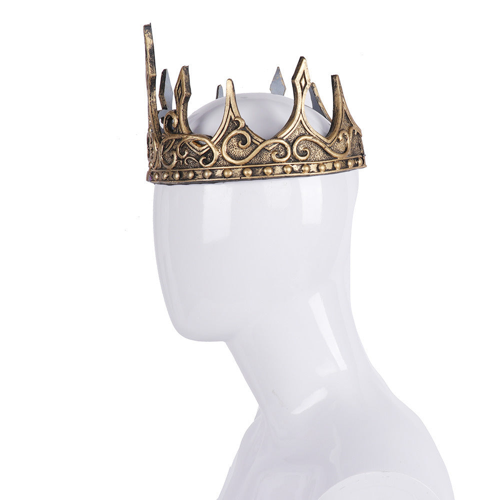 Halloween Medieval Crown PU Foam King Royal Headband