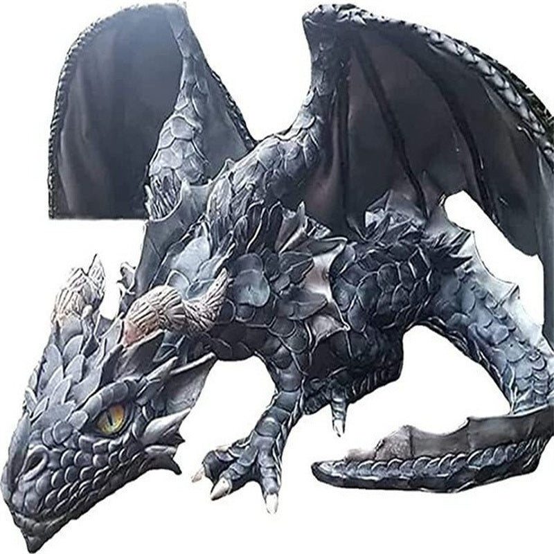 Halloween Ornament 2022,New Flying Dragon Art Sculpture Home Decorations Resin Crafts Evil Dragon Devil Dragon Halloween