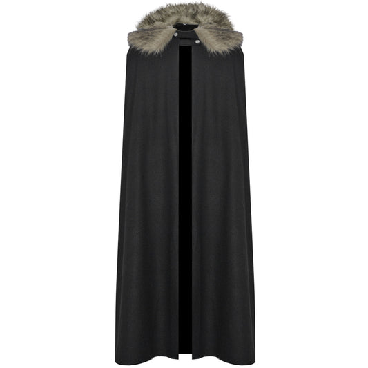 Halloween Retro Medieval Woolen Coat Cloak