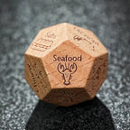 Hand Carved Wooden D12 Dice - Unique Fun Patterns