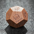 Hand Carved Wooden D12 Dice - Unique Fun Patterns
