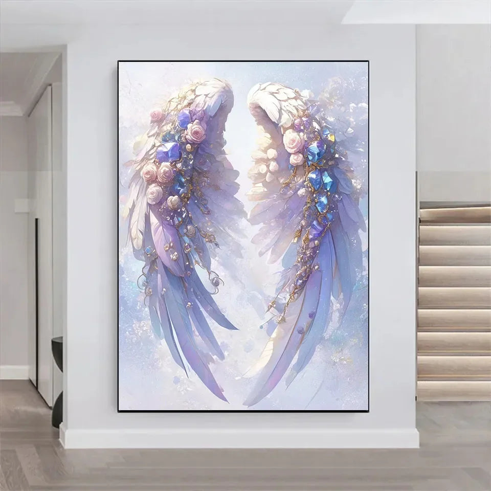 Handmade DIY Dream Rose Wings Diamond Painting Kit Abstract Art Picture Cross Stitch Embroidery Diamond Mosaic Home Decoration