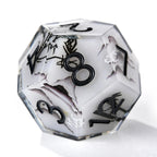 Handmade Ink Painting Style Resin D&D Dice Set