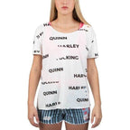 Harley Quinn Birds of Prey Cosplay Distressed T-Shirt - S