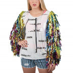 Harley Quinn Birds of Prey Cosplay Distressed T-Shirt - S