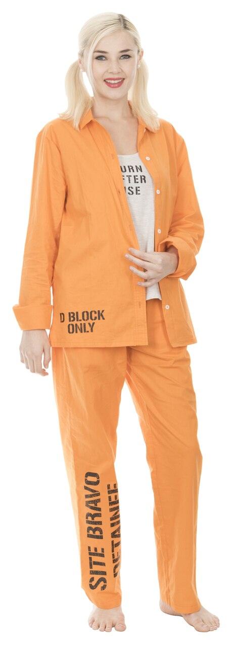 Harley Quinn Detainee Halloween Cosplay Costume Set