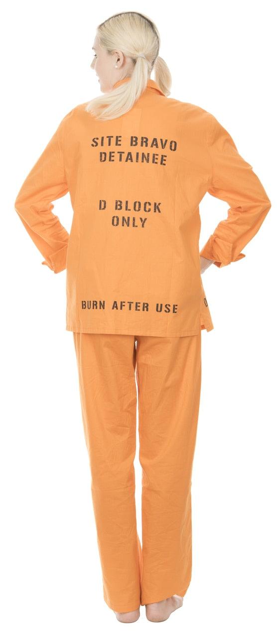 Harley Quinn Detainee Halloween Cosplay Costume Set