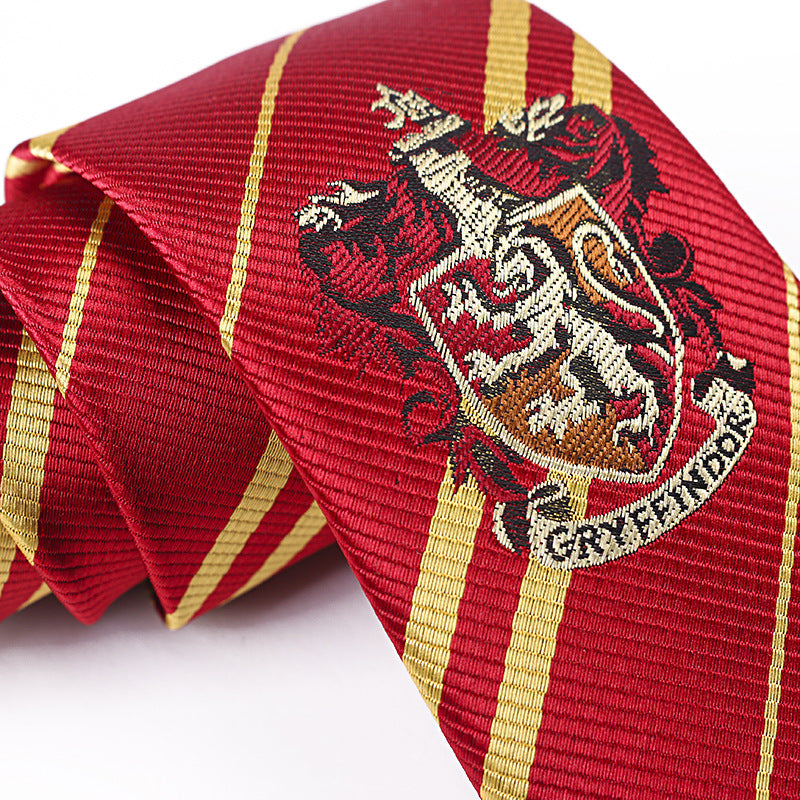 Harry Potter Peripheral Anime COSPLAY Gryffindor Slytherin Ravenclaw Hufflepuff Academy Badge Striped Tie