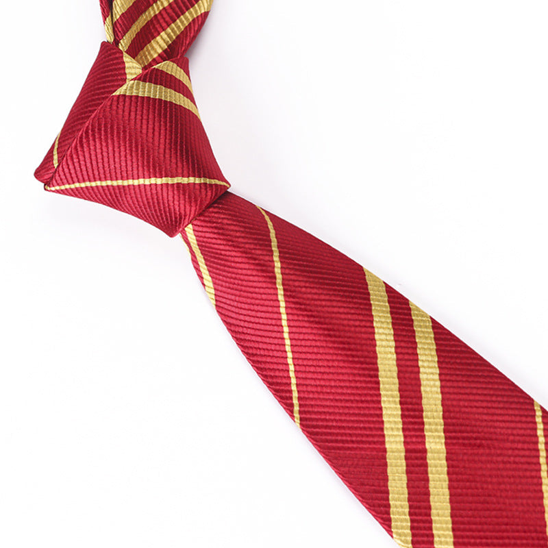 Harry Potter Peripheral Anime COSPLAY Gryffindor Slytherin Ravenclaw Hufflepuff Academy Badge Striped Tie