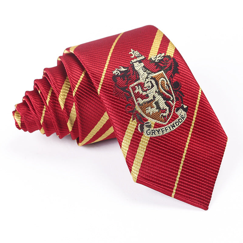 Harry Potter Peripheral Anime COSPLAY Gryffindor Slytherin Ravenclaw Hufflepuff Academy Badge Striped Tie