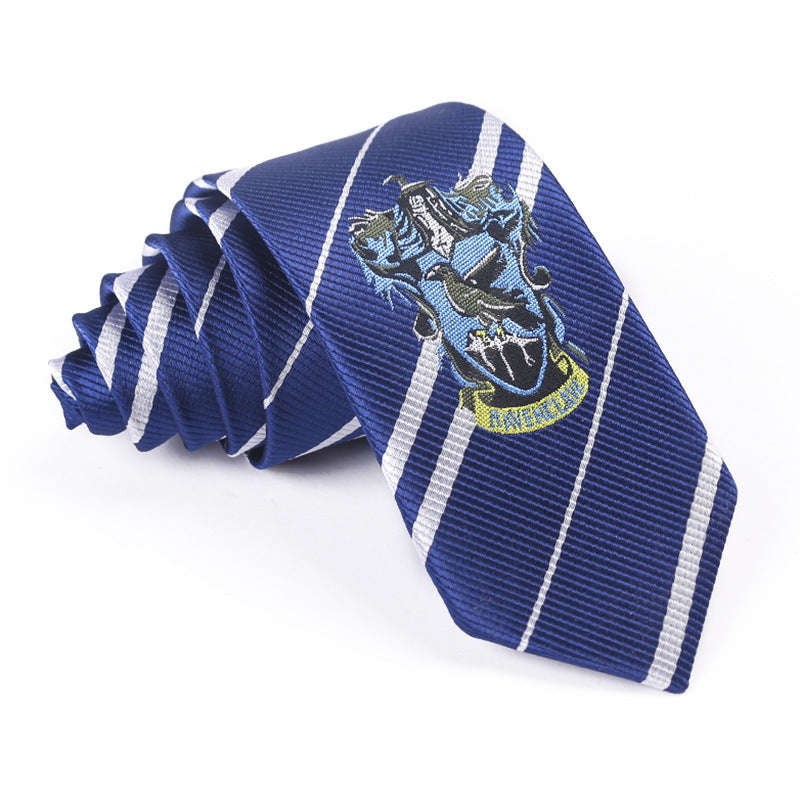 Harry Potter Peripheral Anime COSPLAY Gryffindor Slytherin Ravenclaw Hufflepuff Academy Badge Striped Tie