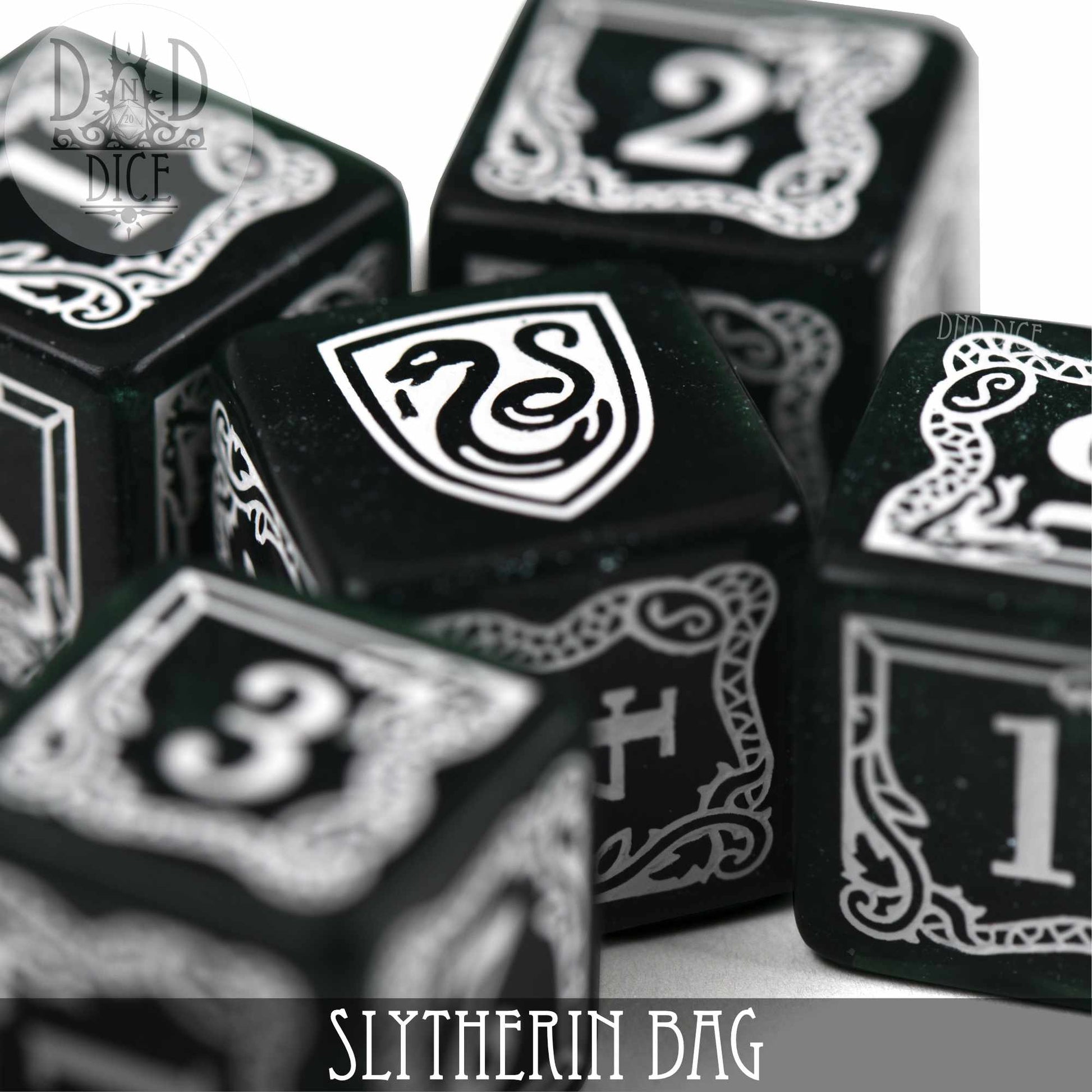 Harry Potter - Slytherin Dice Bag & 5D6