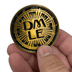 EL8-021 Department of Magical Law Enforcement DMLE Challenge Coin Antique Gold plated - 