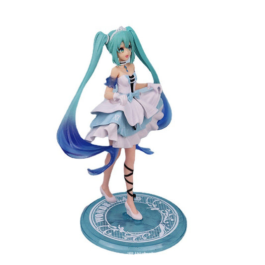 Hatsune Miku Cinderella Anime Figurines Virtual Singer Hatsune Miku Figure Pvc Action Kawaii Collectible Model Gift Toys