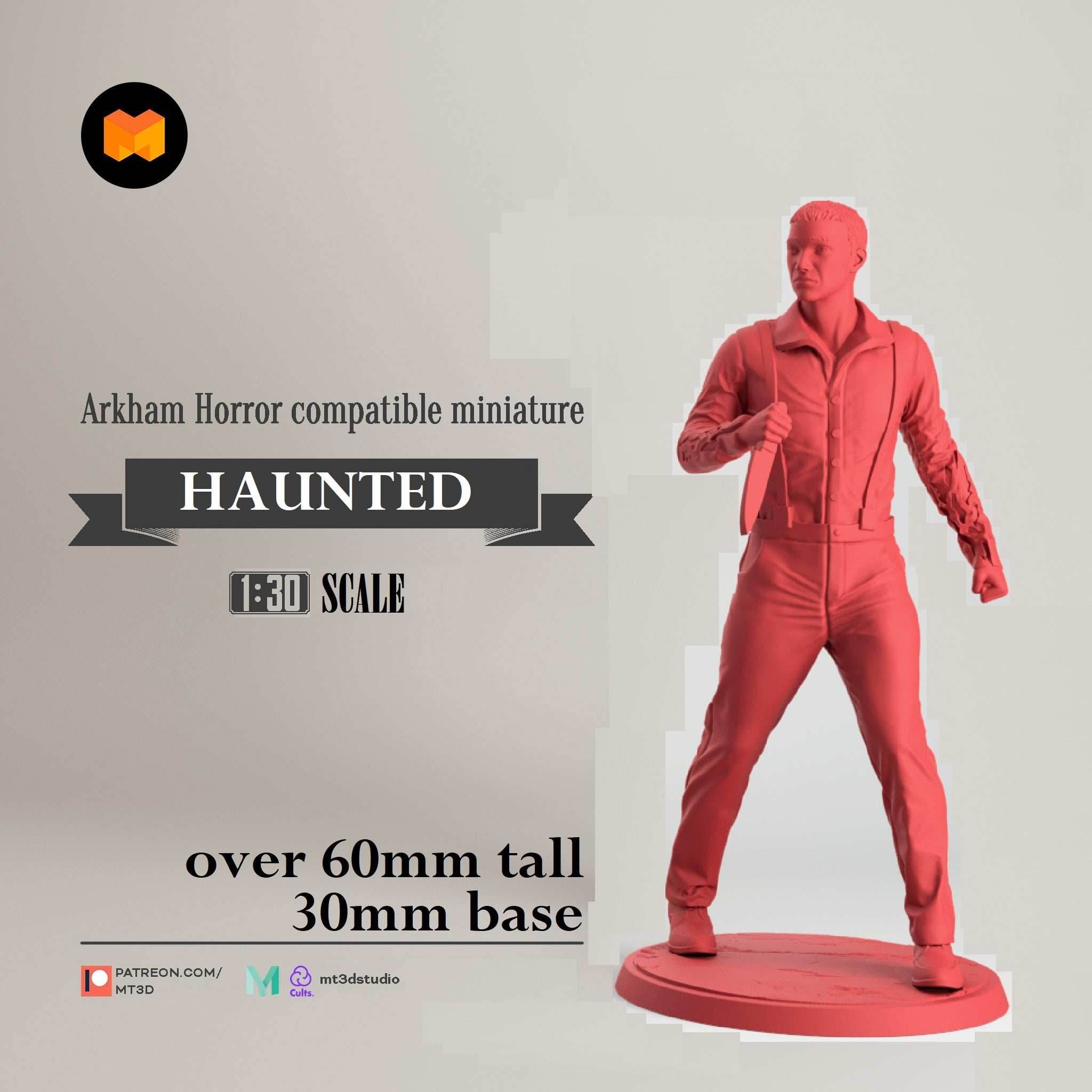 Arkham Compatible Investigator: The Haunted (Calvin Wright) - 
