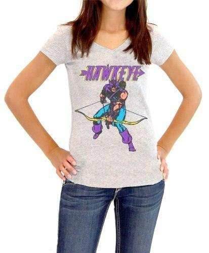 Hawkeye Bow Down Juniors T-shirt - S