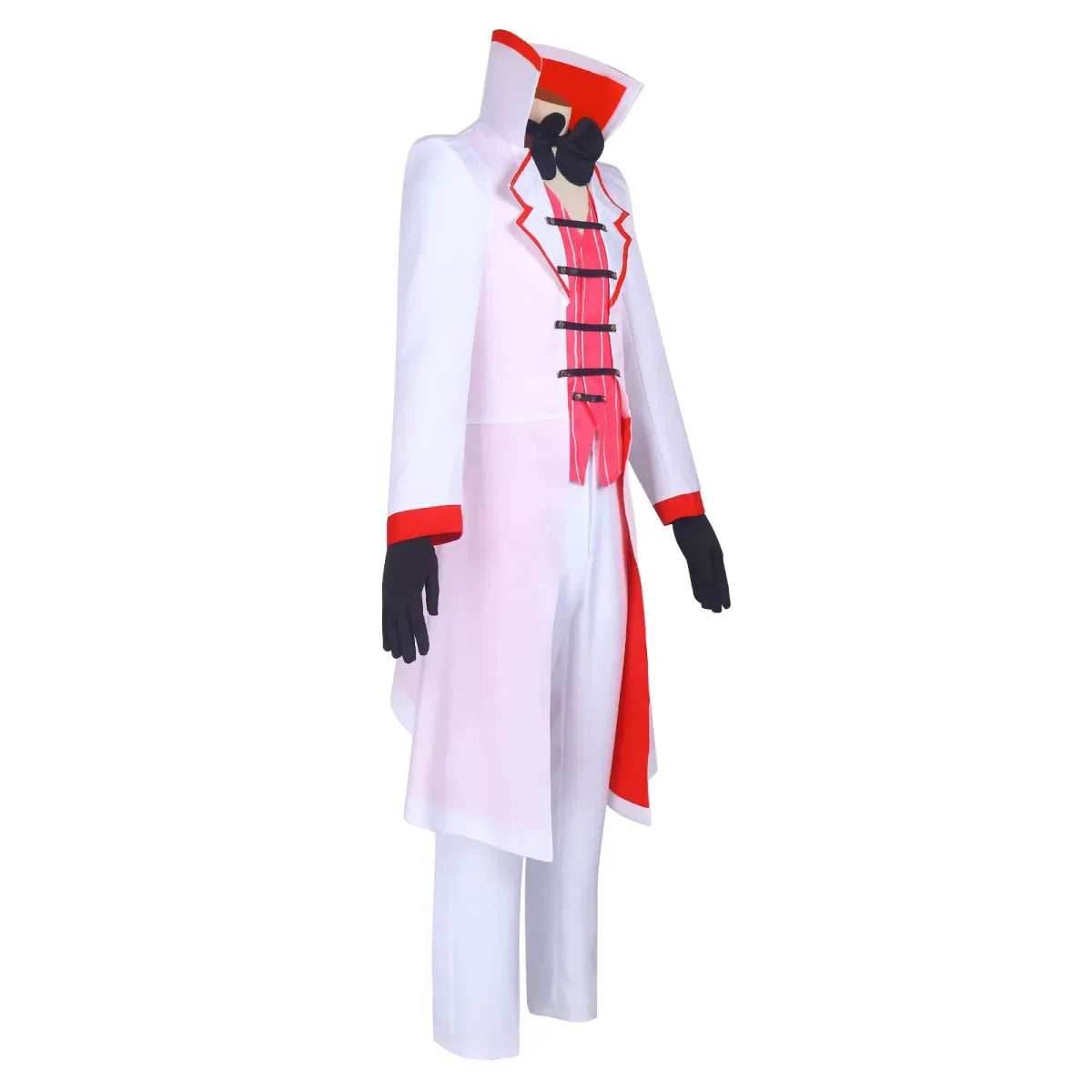 Hazbin Hotel Lucifer Cosplay Costume - Suit, Vest, Wig - S / Wig Only