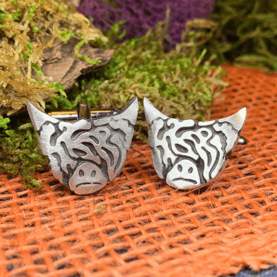 Highland Cow Cuff Links - 