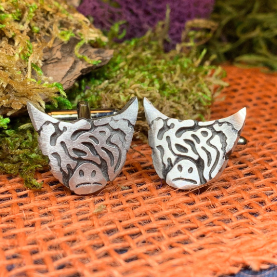 Highland Cow Cuff Links