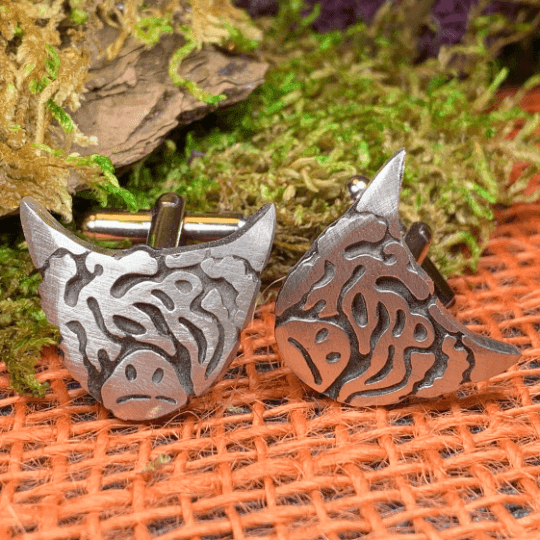 Highland Cow Cuff Links - 