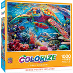 Colorize - Coral Kingdom 1000 Piece Jigsaw Puzzle