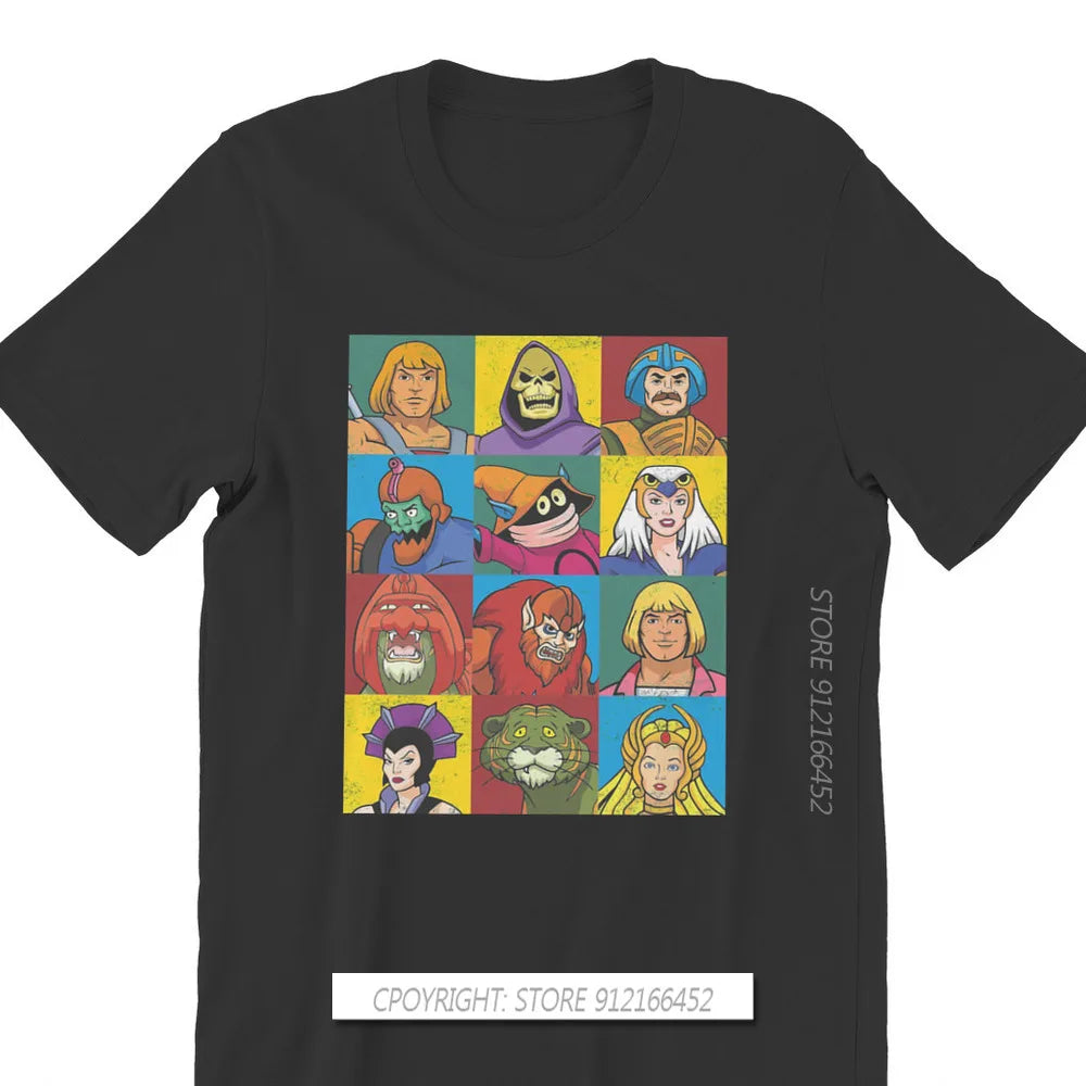 He-Man And The Master Of The Universe Battle Cat Grayskull Anime Tees Cotton TShirts Friends Distinctive Homme T Shirt Tops