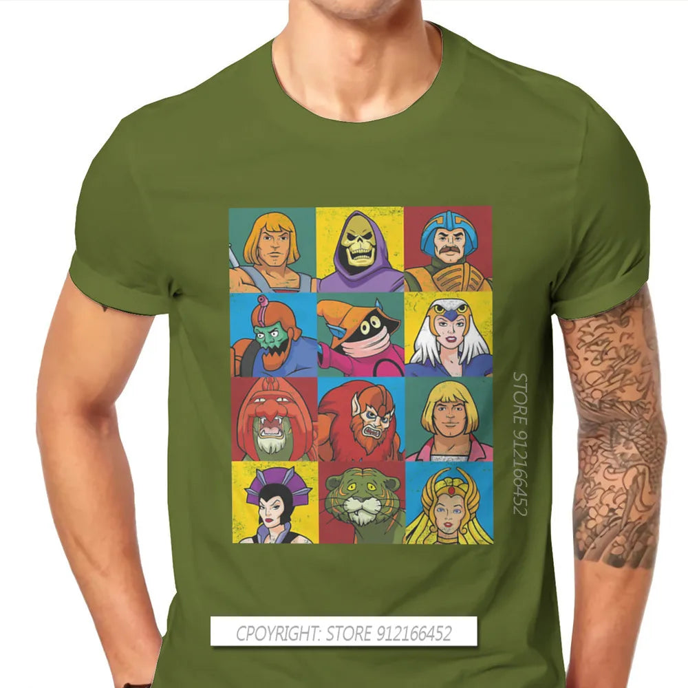 He-Man And The Master Of The Universe Battle Cat Grayskull Anime Tees Cotton TShirts Friends Distinctive Homme T Shirt Tops