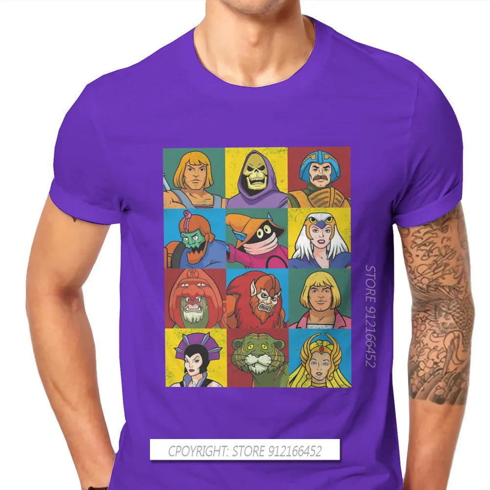 He-Man And The Master Of The Universe Battle Cat Grayskull Anime Tees Cotton TShirts Friends Distinctive Homme T Shirt Tops