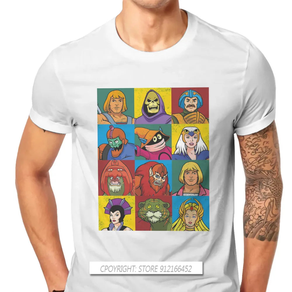 He-Man And The Master Of The Universe Battle Cat Grayskull Anime Tees Cotton TShirts Friends Distinctive Homme T Shirt Tops