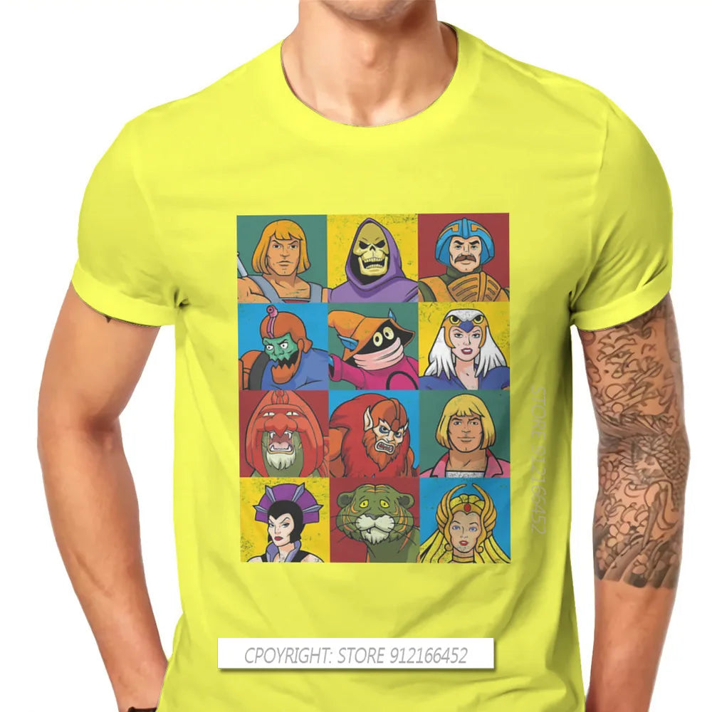 He-Man And The Master Of The Universe Battle Cat Grayskull Anime Tees Cotton TShirts Friends Distinctive Homme T Shirt Tops