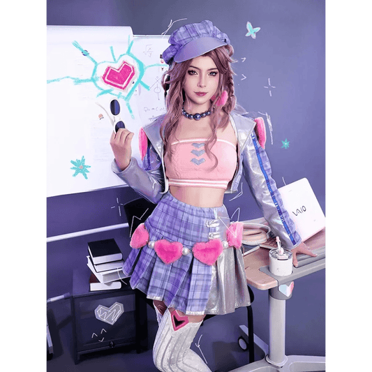 Heartache & Heartthrob Caitlyn Cosplay - Purple / S / Nearest Warehouse