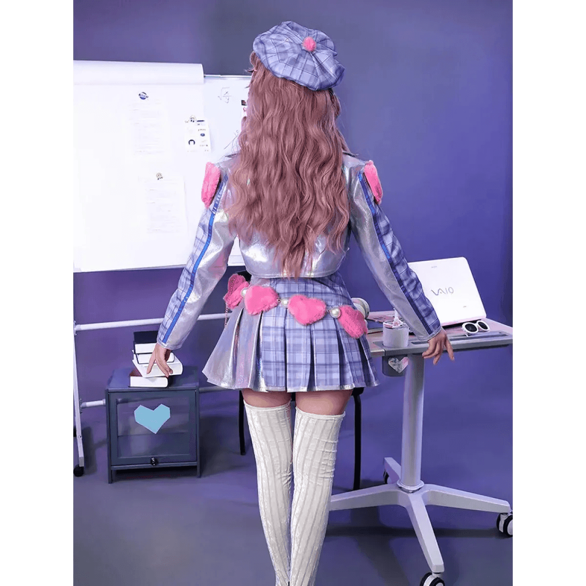 Heartache & Heartthrob Caitlyn Cosplay - Purple / S / Nearest Warehouse