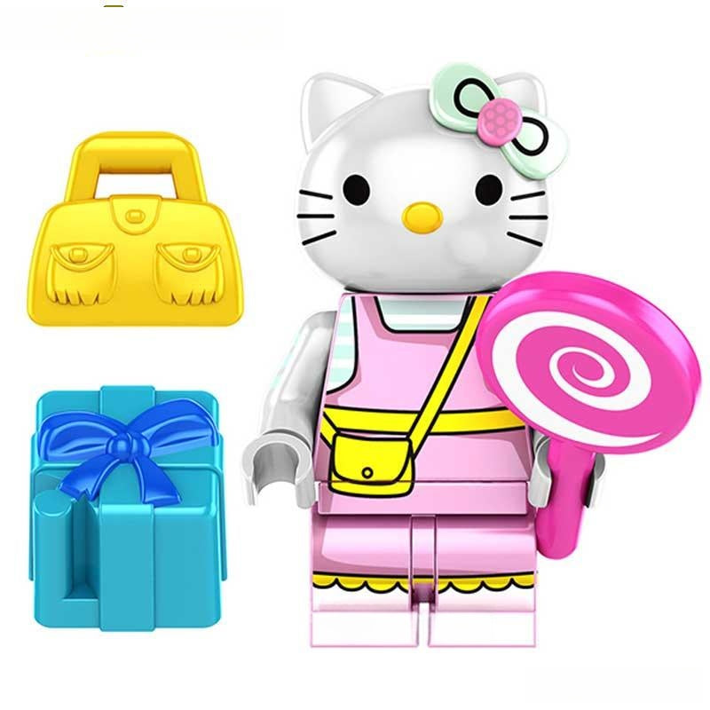 Hello Kitty Lego Minifigures Custom Toys
