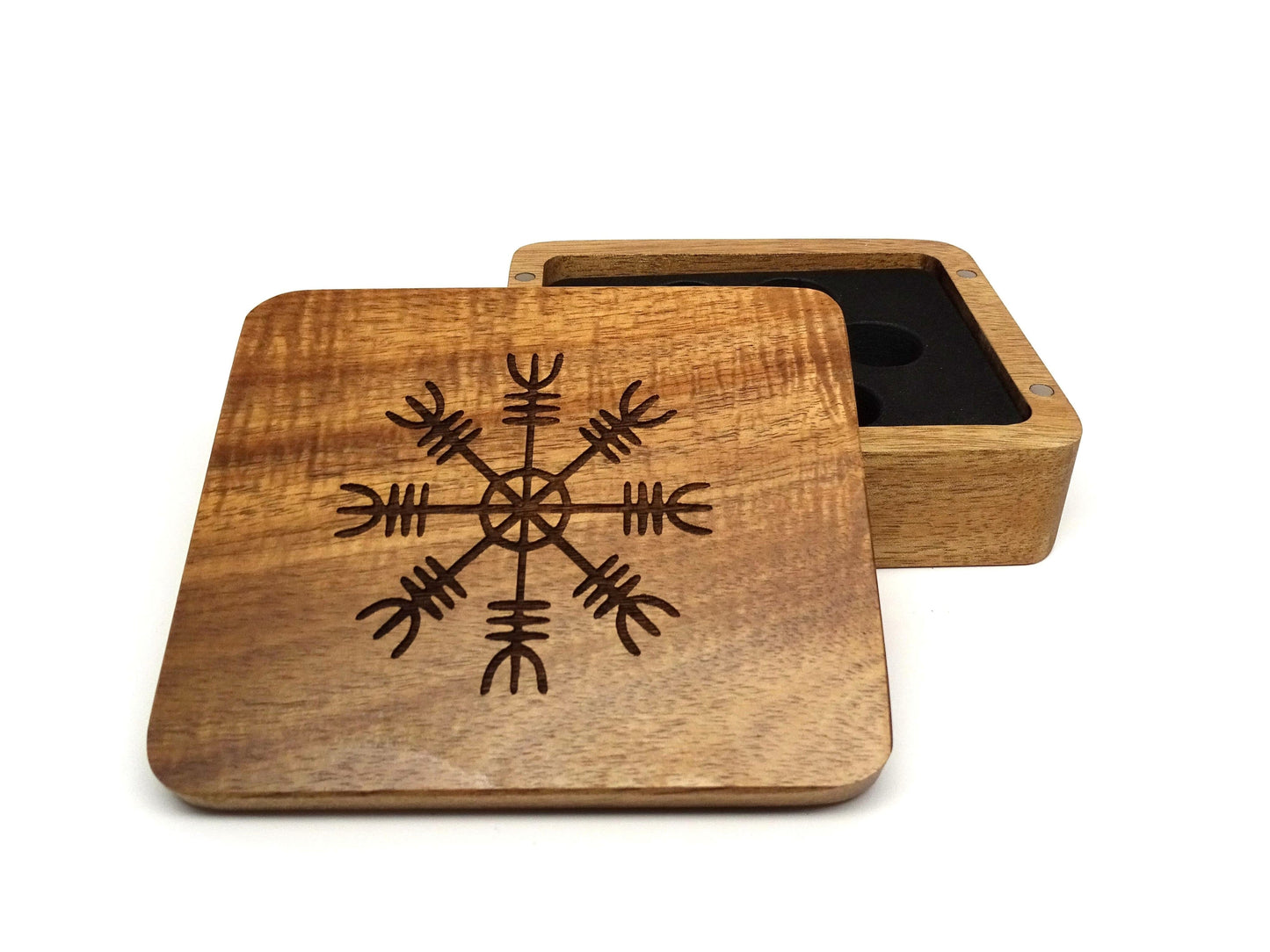 Helm of Awe Wooden Dice Case