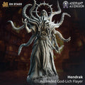 Hendrak, Ascended God-Lich Flayer (Mindflayer God) - 32mm Scale