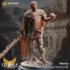 Henry, the Punished Immortal (Male Human Blood Hunter) - 32mm Scale