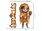 Heracles Sticker and Magnet – Kallinikos Mythkins™ – Greatest Greek Hero | Waterproof & UV-Proof - Sticker / Regular