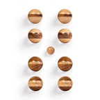 Hevea Wood 72mm Travel Bocce Set
