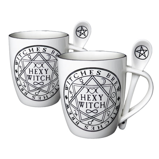 Hexy Witch Mug and Spoon Set