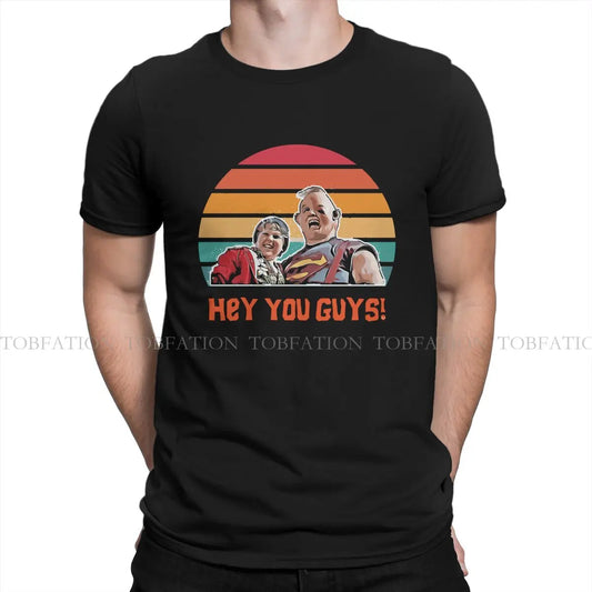 Hey You Guys Retro Sunset Graphic TShirt The Goonies Movie Style Tops Leisure T Shirt Male Short Sleeve Unique Gift Clothes