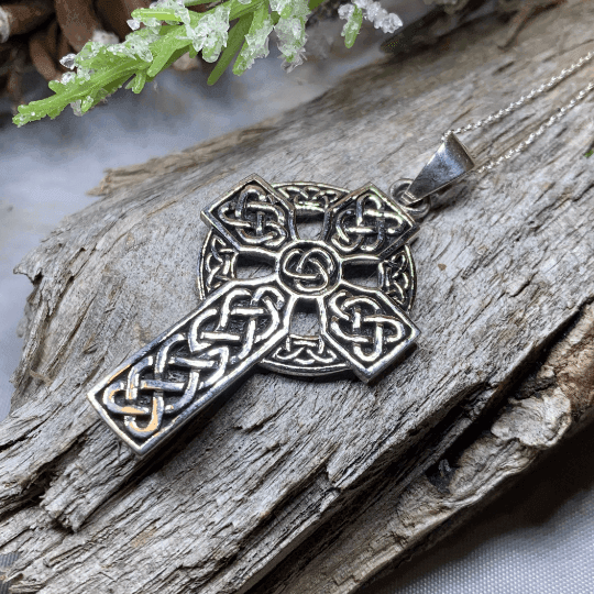 Traditional Celtic Cross Necklace - 