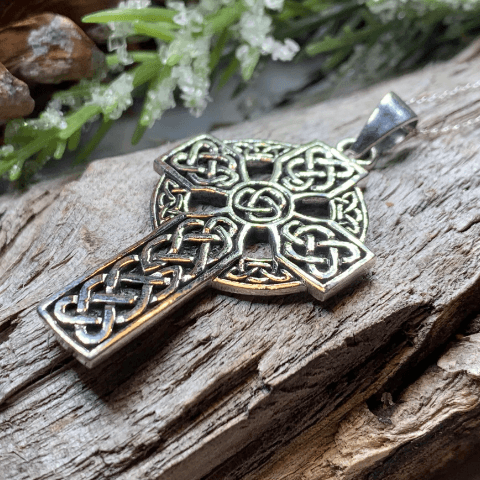 Traditional Celtic Cross Necklace - 