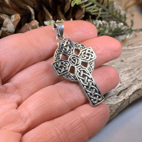 Traditional Celtic Cross Necklace - 