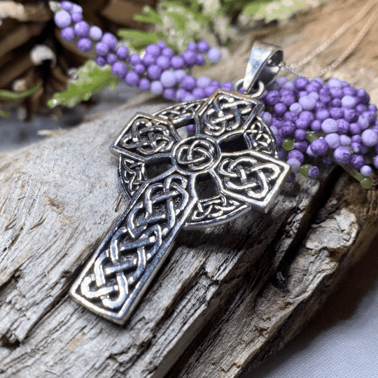 Traditional Celtic Cross Necklace - 