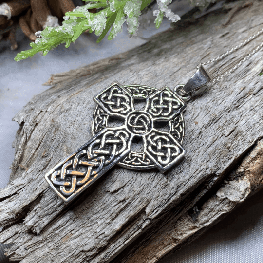 Traditional Celtic Cross Necklace - 