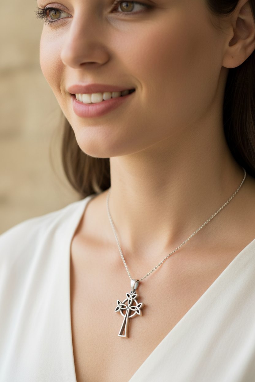 Trinity Celtic Cross Necklace